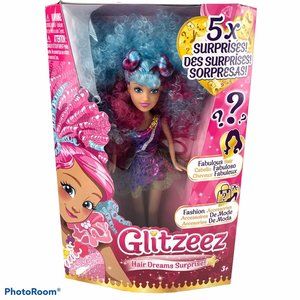 GLITZEEZ Hair Dreams Surprise Blue Hair 5 surprise
